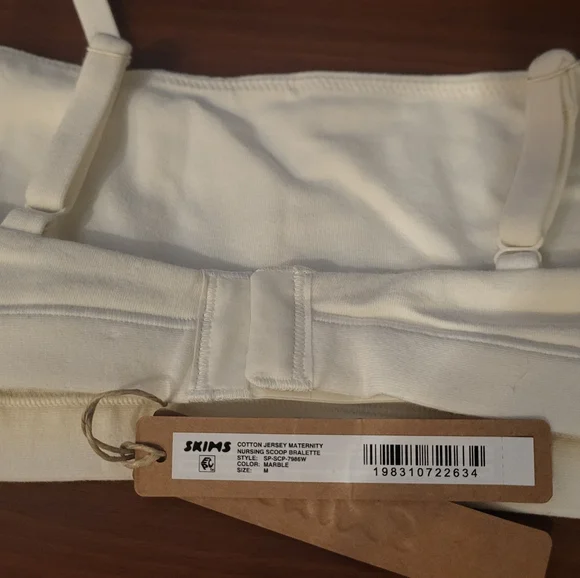 NWT SKIMS Cotton Maternity Bralette - Picture 11 of 13